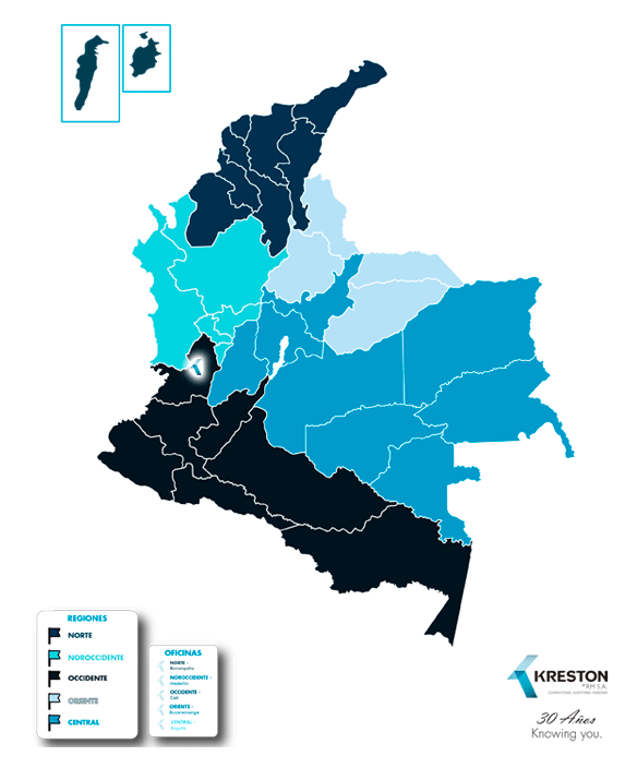 Mapa de Kreston